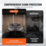 VEVOR 3mm Diamond-Plate Rubber Garage Floor Mat