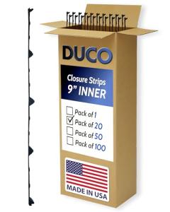 9" Classic Rib Metal Roof Foam Closure Strips