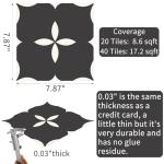 MORCART Waterproof Peel and Stick Vinyl Floor Tiles