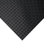 Diamond-Plate Rubber Flooring Rolls - 3mm Black