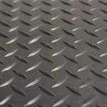 Diamond-Plate Rubber Flooring Rolls - 3mm Black