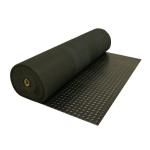 Diamond-Plate Rubber Flooring Rolls - 3mm Black