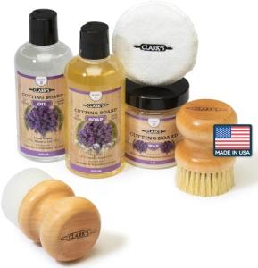 Clark's Cutting Board Care Kit with Oils & Wax