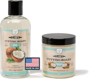 Clark's Cutting Board Care Kit with Coconut Oil