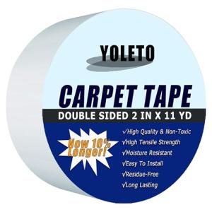 Double-Sided Carpet Tape for Rugs and Floors