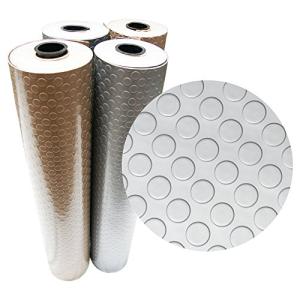 Beige Coin Grip Metallic PVC Flooring, 2.5mm