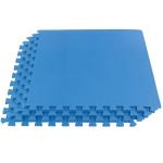Blue EVA Foam Mat Tiles - 4-Pack Interlocking Flooring