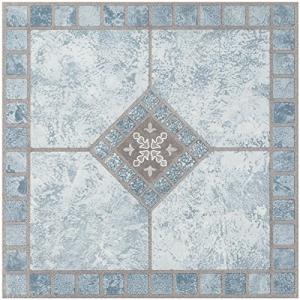 12x12 Self-Adhesive Vinyl Flooring - Blue Diamond