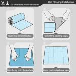 Wood Grain Peel and Stick Vinyl Flooring Roll