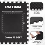 EVA Foam Interlocking Mat Tiles - 18-Pack
