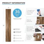 Rosewood Peel and Stick Vinyl Floor Tiles - 36 Pack