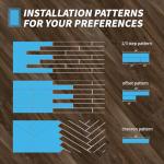 Rosewood Peel and Stick Vinyl Floor Tiles - 36 Pack