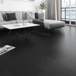 Livelynine Black Vinyl Peel and Stick Floor Tiles