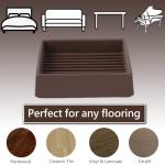 Rubber Caster Cups for Floor Protection - 2x2