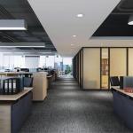 Heavy-Duty Grey Carpet Tiles with Adhesive Stickers