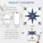 Peel and Stick Vinyl Floor Tiles - 20 Pack