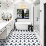 Peel and Stick Vinyl Floor Tiles - 20 Pack