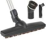 SheildOn Horse Hair Floorhead for Miele Vacuum Cleaners, 12" Wide Hardwood Floor Brush as Vacuum Attachment Replacement Parts, Soft Bristles Head & Wheels Ideal for Hard Floors Cleaning