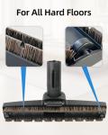SheildOn Horse Hair Floorhead for Miele Vacuum Cleaners, 12" Wide Hardwood Floor Brush as Vacuum Attachment Replacement Parts, Soft Bristles Head & Wheels Ideal for Hard Floors Cleaning