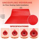 MAXKOSKO Heated Floor Underlayment Membrane - 108 Sq. Ft