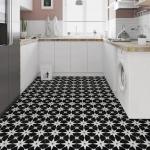 Peel and Stick Vintage Vinyl Floor Tiles, 12"x12