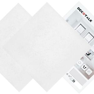 Decotalk 30 Sheet White Peel and Stick Floor Tiles