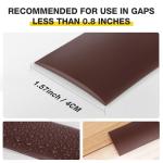 Self-Adhesive Floor Transition Strip - 10FT, Coffee