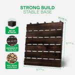 Idzo Waterproof Acacia Wood Interlocking Deck Tiles