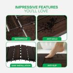Idzo Waterproof Acacia Wood Interlocking Deck Tiles