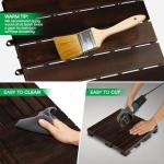Idzo Waterproof Acacia Wood Interlocking Deck Tiles