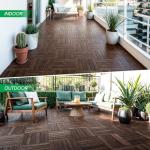 Idzo Waterproof Acacia Wood Interlocking Deck Tiles