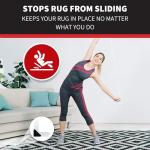 NeverCurl 4pk Corner Rug Holders for Flat Rugs