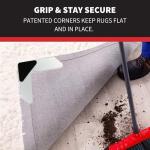 NeverCurl 4pk Corner Rug Holders for Flat Rugs