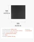VEVOR 15x15 ft EPDM Rubber Roll Roofing