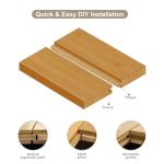 Jeedeson Bamboo Flooring Planks - Light Honey Finish