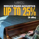 Acoustic Sound Dampening Blanket with Grommets, Black