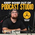 Acoustic Sound Dampening Blanket with Grommets, Black