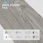 Light Grey Peel and Stick Vinyl Floor Tiles - 36-Pack