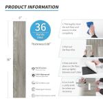 Light Grey Peel and Stick Vinyl Floor Tiles - 36-Pack