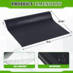 Self-Adhesive EPDM Rubber Roofing Membrane, 39” x 10’