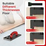 NAACOO Tapping Block for Vinyl Plank Flooring, Big Handle/3 Different Edges/Reversible Double Sided with Notches Use for Tongue&Groove or Click-Lock Floor, Laminate Flooring Tools.