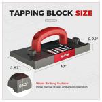 NAACOO Tapping Block for Vinyl Plank Flooring, Big Handle/3 Different Edges/Reversible Double Sided with Notches Use for Tongue&Groove or Click-Lock Floor, Laminate Flooring Tools.