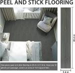 Peel and Stick Wood Plank Vinyl Flooring 10-Pack