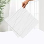 White Marble Peel and Stick Vinyl Floor Tiles