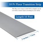 Self-Adhesive Floor Transition Strip - 10ft Gray