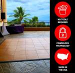 Oak Interlocking Lightweight Dance Floor Kit, 21 Pieces