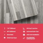 Lucida Luxury Vinyl Interlocking Flooring - 10 Planks