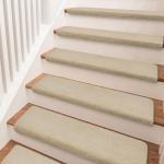 Ultra Plush Non-Slip Carpet Stair Treads - Beige