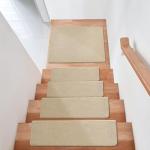 Ultra Plush Non-Slip Carpet Stair Treads - Beige