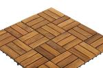 Teak Wood Interlocking Flooring Tiles - Pack of 10